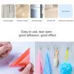 10 Uds PVC + acero inoxidable forma de ciruela gruesa gancho adhesivo sin costuras impermeable transparente fuerte gancho de palo cocina montaje en pared - Imagen 5