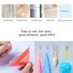 10 Uds PVC + acero inoxidable fino forma de ciruela gancho adhesivo sin costuras impermeable transparente fuerte gancho de palo cocina soporte de pared - Imagen 5