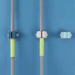 Ganchos de almacenamiento para fregona montados en la pared, palo antiadherente, herramientas de almacenamiento de cepillos para cocina y baño, 2 uds. - Imagen 5