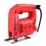 Sierra de calar de 220 V Sierra eléctrica para trabajar la madera Herramientas eléctricas Motosierra multifunción Sierras de mano Máquina de corte de madera con láser y (2 hojas de sierra) sin guía, enchufe de la UE - Imagen 2