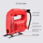 Sierra de calar de 220 V Sierra eléctrica para trabajar la madera Herramientas eléctricas Motosierra multifunción Sierras de mano Máquina de corte de madera con láser y (2 hojas de sierra) sin guía, enchufe de la UE - Imagen 3