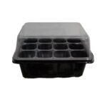 5 uds bandeja de plántulas plato de brotes 12 agujeros macetas de vivero bandeja tapas caja para jardinería bonsái Mini plato de vivero de invernadero, 12 Holes