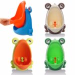 Inodoro con orinal montado en la pared para niños con forma de rana de dibujos animados - Imagen 6