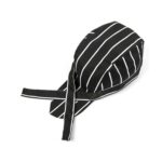 Gorro de trabajo de camarero de chef unisex de estilo simple Gorro de pirata Gorro con turbante, Turban Cap stripe