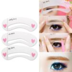 Herramientas de plantilla de forma de plantilla de cejas 3 en 1
