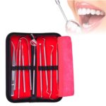 Juego de herramientas de dentista de acero inoxidable 9 en 1
