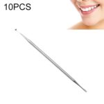 Herramientas de dentista con forma de azada de acero inoxidable de 10 piezas