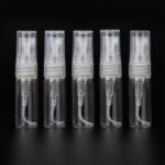 50 PCS Botella de perfume Botella de spray Botella de perfume Botella vacía, Capacidad: 2 ml (transparente) - Imagen 2
