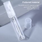50 PCS Botella de perfume Botella de spray Botella de perfume Botella vacía, Capacidad: 2 ml (transparente) - Imagen 5