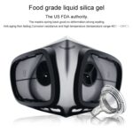 Silicona protectora reutilizable PM2.5 KN95 mascarilla respirador filtro reemplazable Antivirus mascarilla facial antivaho - Imagen 4