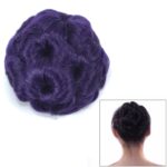 Peluca con cabeza de bola, horquilla de flor, bolsa para el pelo, diadema para peluca para novia, 73C#