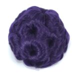 Peluca con cabeza de bola, horquilla de flor, bolsa para el pelo, diadema para peluca para novia, 73C# - Imagen 2