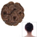 Peluca con cabeza de bola, horquilla de flor, bolsa para el pelo, diadema para peluca para novia, 2M30#