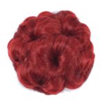 Peluca con cabeza de bola, horquilla de flor, bolsa para el pelo, diadema para peluca para novia, 04C# - Imagen 2