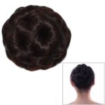 Peluca con cabeza de bola, horquilla de flor, bolsa para el pelo, diadema para peluca para novia, 2M33#