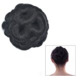 Peluca con cabeza de bola, horquilla de flor, bolsa para el pelo, diadema para peluca para novia, 2#