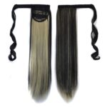 1BH613 # Peluca invisible sin costuras estilo vendaje Peluca de pelo largo y recto Cola de caballo