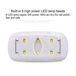 SUN mini 2 6W UV + LED USB Lámpara de uñas Secador de curado de gel para uñas - Imagen 4