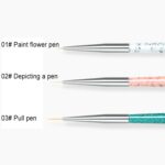 3 uds, bolígrafo de dibujo de uñas, herramientas de punteado, bolígrafo de dibujo, herramienta tallada, accesorios para decoración de uñas, pinceles, juego de lápices para uñas - Imagen 3