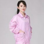 Mono de solapa de chaqueta corta sin polvo superior antiestático, talla: L, Size:L