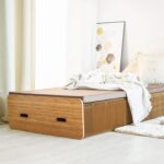Cama individual plegable creativa, tamaño: ancho: 200x90 cm, Size: Width: 200x90cm (Grey)