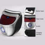 Afeitadora eléctrica para hombres HJ-2019 Fader cortadora de cabello de autoayuda con paño + esponja + cabezal cortador de repuesto, versión estándar, enchufe CN - Imagen 5