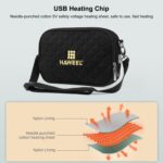 HAWEEL-Bolso pequeño de hombro tipo mensajero para tableta Digital, calentador de teléfono, bolsa de almacenamiento con calentador de manos - Imagen 4