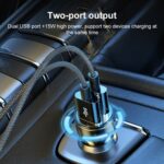 Cargador de coche USB doble WK WP-C43 Starroad serie 15W, WP-C43 (Coffee) - Imagen 2