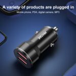 Cargador de coche USB doble WK WP-C43 Starroad serie 15W, WP-C43 (Black) - Imagen 4