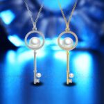 Collar con llave de cuentas en forma de diamante de tendencia de verano para mujer - Imagen 5