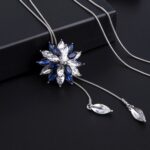 Accesorios de vestido de verano con cadena de suéter de flores preciosas para mujer a la moda - Imagen 2