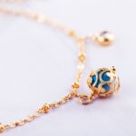 Pulsera ajustable de todo fósforo con cuentas de circonio para mujer de moda, pulsera chapada en oro para boda y novia (oro) - Imagen 3