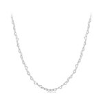 SCA026 Plata esterlina S925 Chapado en oro blanco Collar de corazón simple Joyas