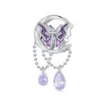 SCC2545 S925 collar de plata esterlina colgante accesorios Luna mariposa borla DIY pulsera cuentas