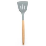 Mango de madera de silicona Pala de fugas Pala de cocina resistente al calor Herramientas de cocina