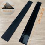 Tira de sellado de cocina impermeable, antiincrustante, a prueba de polvo, 2 uds., 25 pulgadas, estufa de Gas, 25 inches (Black) - Imagen 2