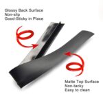 Tira de sellado de cocina impermeable, antiincrustante, a prueba de polvo, 2 uds., 25 pulgadas, estufa de Gas, 25 inches (Black) - Imagen 3