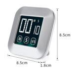 TS-83 Touch Timer Alarm Clock Kitchen Food LCD Large Screen Countdown Electronic Reminder - Imagen 2