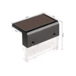 6 PCS LED Solar Deck Light Impermeable Jardín / Hogar / Entrada / Escaleras / Pared exterior - Imagen 2