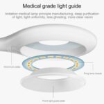 Lámpara de escritorio LED con atenuador táctil de brillo de 3 grados TGX-770, 28 LED Cuello de ganso flexible Diseño de anillo hueco Luz de protección ocular con clip y función de luz nocturna pequeña - Imagen 5