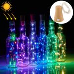 1m 10 LEDs SMD 0603 Luz de cadena de alambre de cobre con energía solar Lámpara de hadas Luz decorativa, 1m Blue Light, 1m Colorful Light, 1m White Light, 1m Warm White