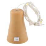 1m 10 LEDs SMD 0603 Luz de cadena de alambre de cobre con energía solar Lámpara de hadas Luz decorativa, 1m Blue Light, 1m Colorful Light, 1m White Light, 1m Warm White - Imagen 2