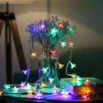 luz decorativa del día de fiesta de la flor de cerezo de los 5m 50 LED, con pilas, 6m Colorful Light