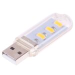 Lámpara de noche portátil con luz de libro LED USB 3 LED 5730 SMD, 3 LEDs - Imagen 2