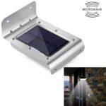 Luz de pared solar de jardín exterior de inducción de cuerpo humano LED