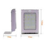 Luz de pared solar de jardín exterior de inducción de cuerpo humano LED - Imagen 4