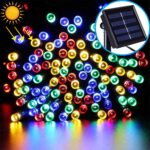 Cadena de lámpara solar de decoración de festival de Navidad impermeable al aire libre de 200 LED, longitud: 22 m