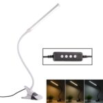 Lámpara de escritorio LED 8W plegable ajustable con carga USB, lámpara de mesa con protección para los ojos, versión de carga USB, USB Charge Version(White)