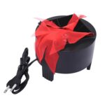 [Enchufe de 220 V EE. UU./ UE] Lámpara de llama falsa ardiente de simulación artificial, Altura de la llama: aproximadamente 8 cm, Antorcha Fuego Olla Luz de cuenco para decoración de fiestas festivas - Imagen 3