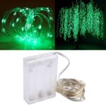 50 LED SMD 0603 3 x pilas AA Caja Lámpara de hadas Luz decorativa, DC 5V, 5m Green Light